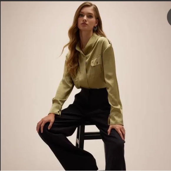 A.L.C. Oakley Satin Top. Barely worn. - Picture 4 of 12